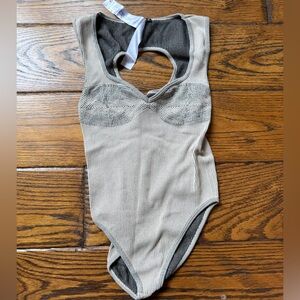 Zara Black and Cream Striped Garment